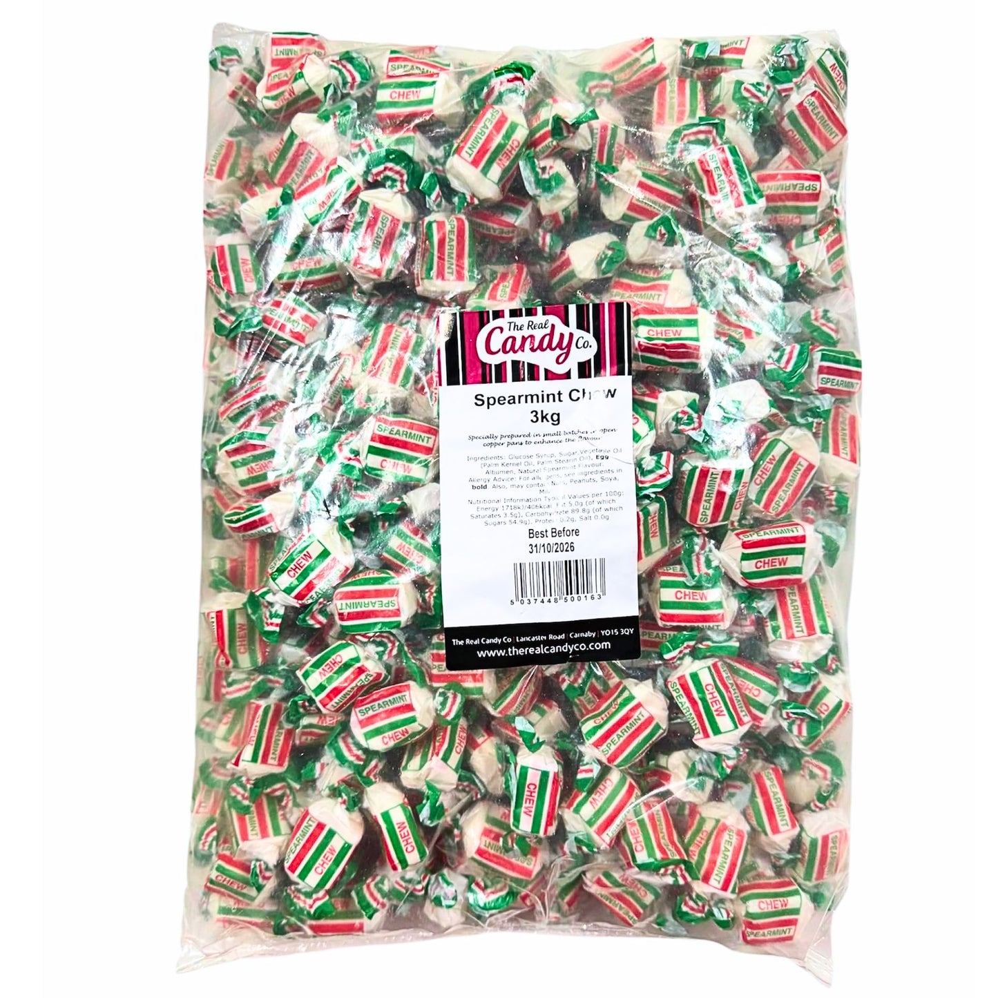 The Real Candy Co Spearmint Chews 3kg