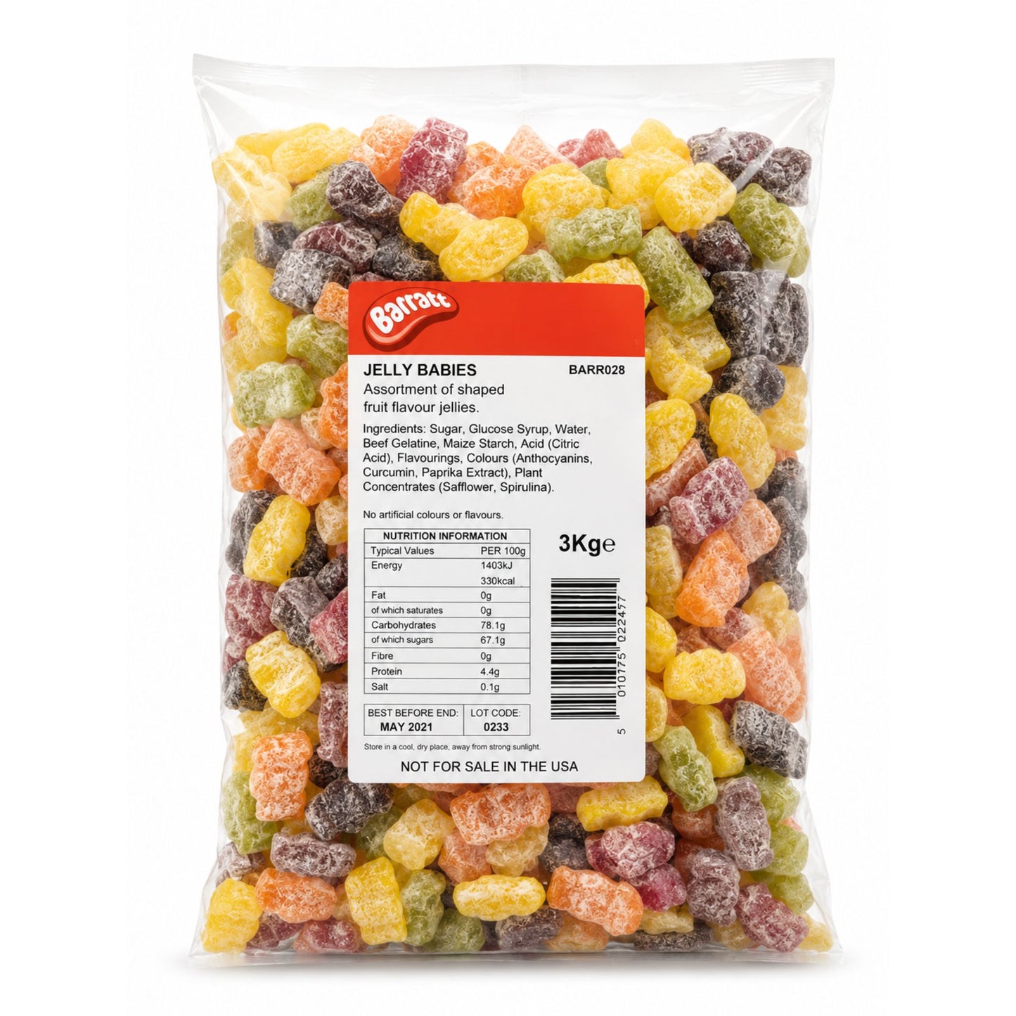 Barratts Jelly Babies 3kg