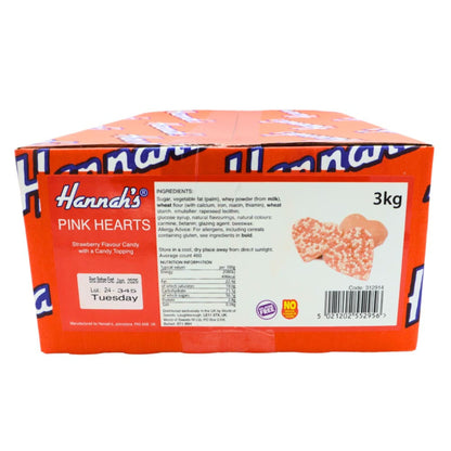 Hannahs Pink Jazzles Hearts 3KG