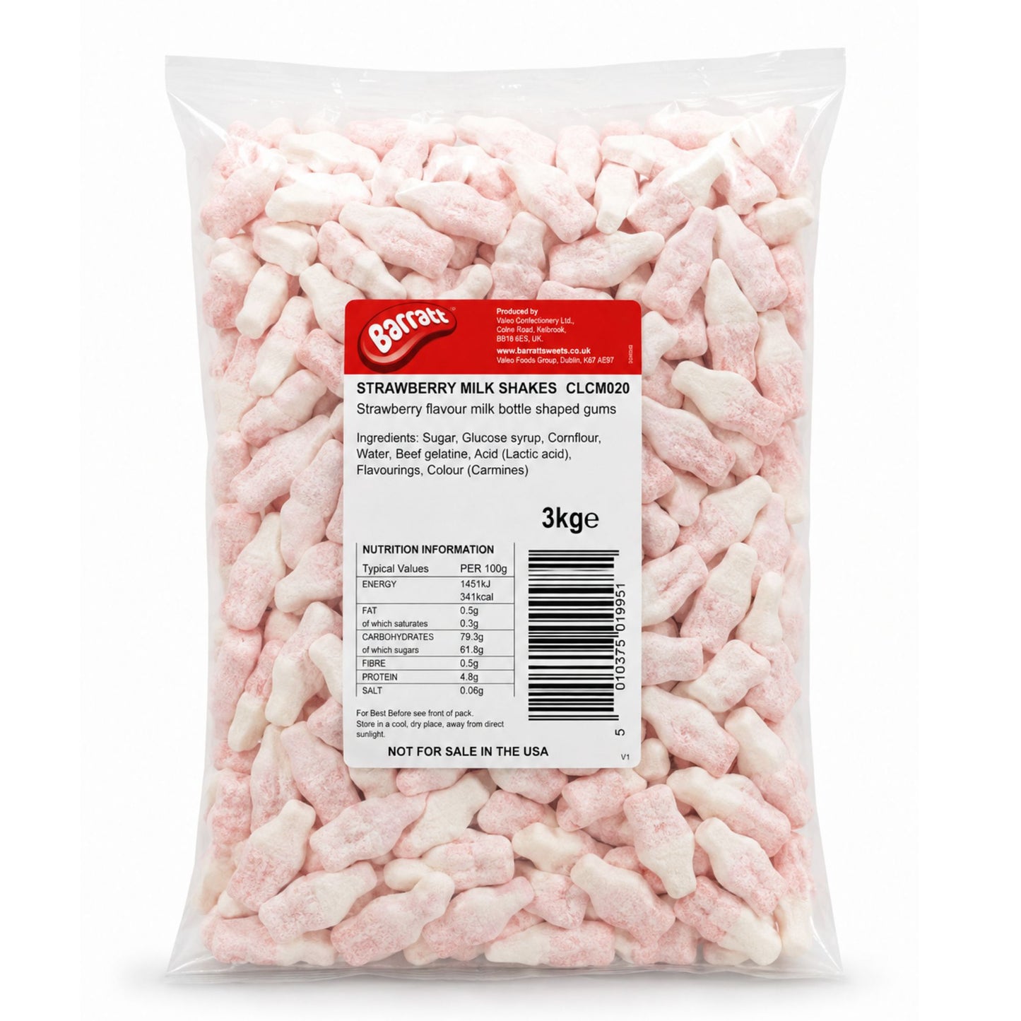 Barratt Strawberry Milkshakes 3kg