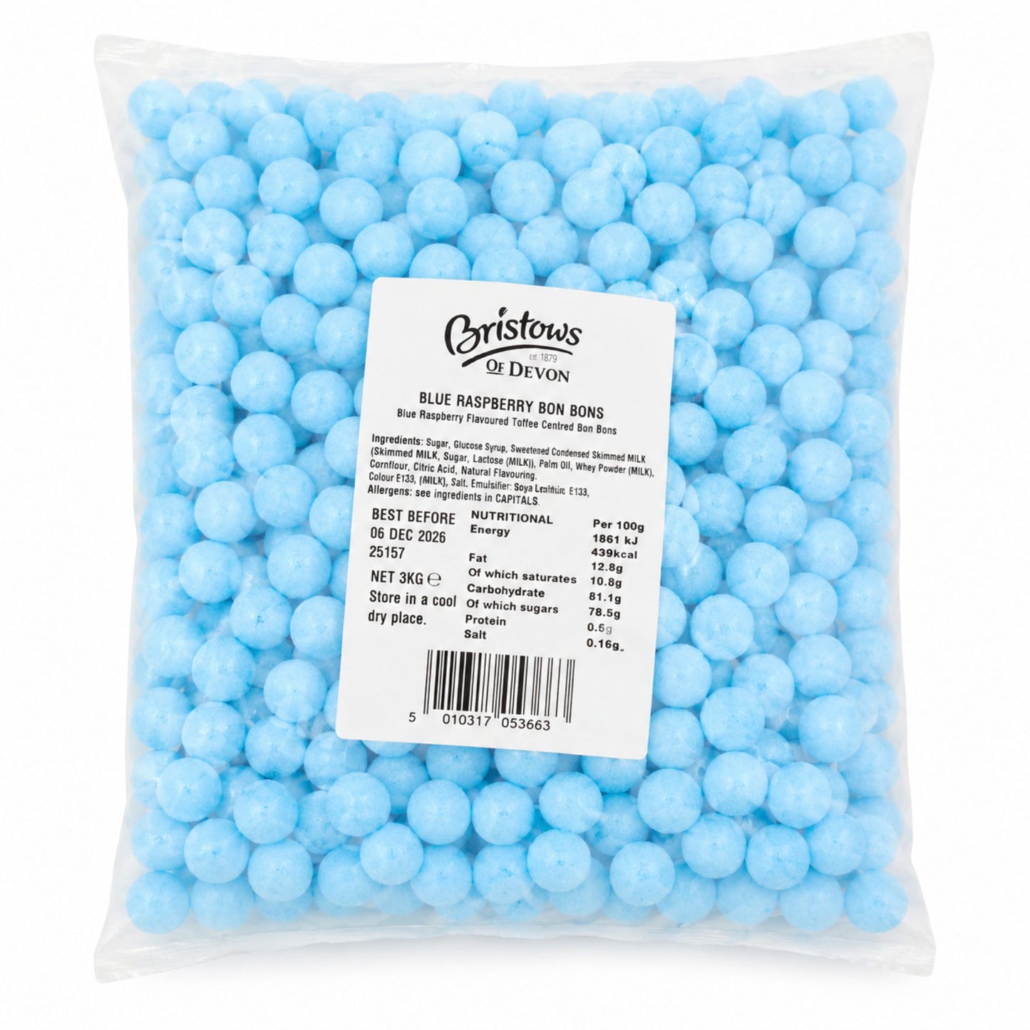 Bristows Traditional Blue Raspberry Bonbons 3kg