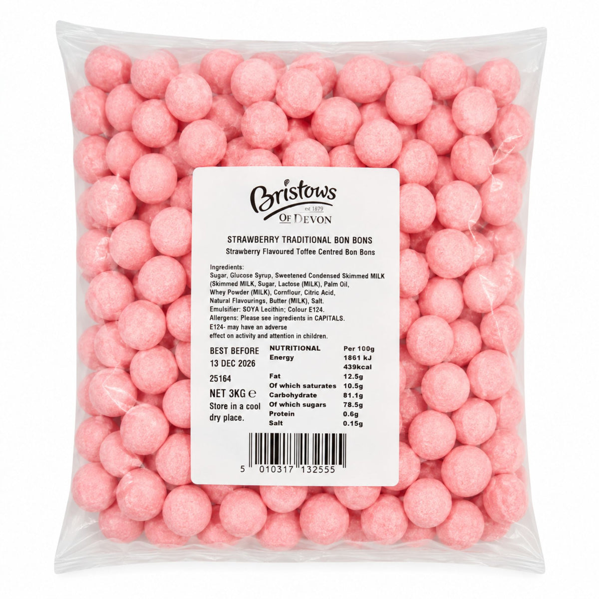 Bristows Traditional Strawberry Bonbons 3kg