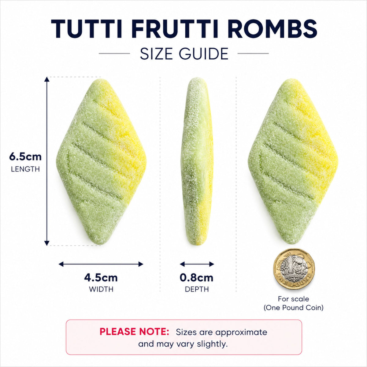 BUBS Sour Foam Romb Tutti Frutti  1kg